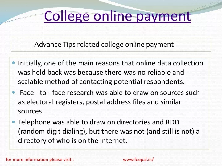 college online payment