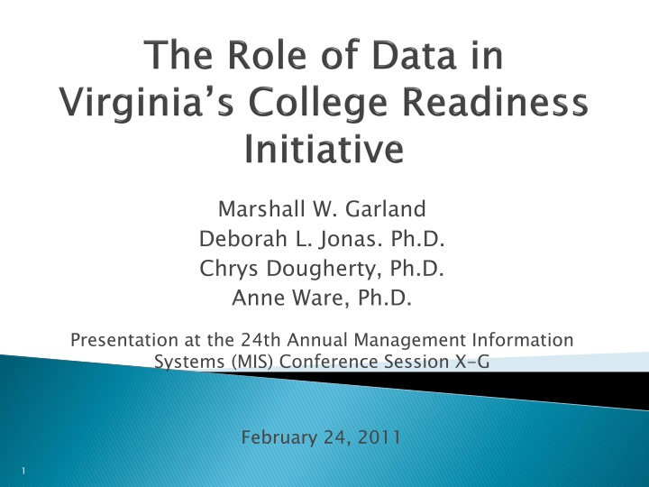 the role of data in virginia s college readiness initiative