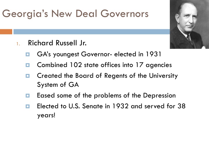 georgia s new deal governors