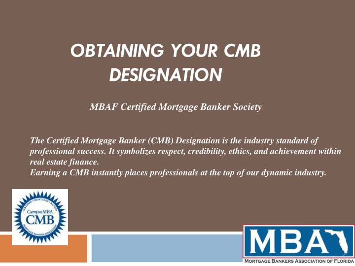 obtaining your cmb designation