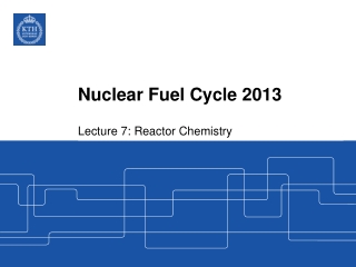 Nuclear Fuel Cycle 2013