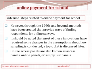 Free services of best online payment for school