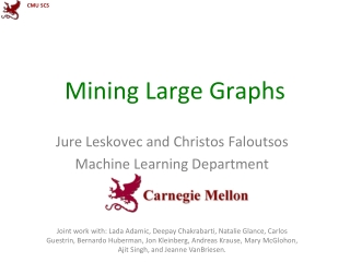 Mining Large Graphs