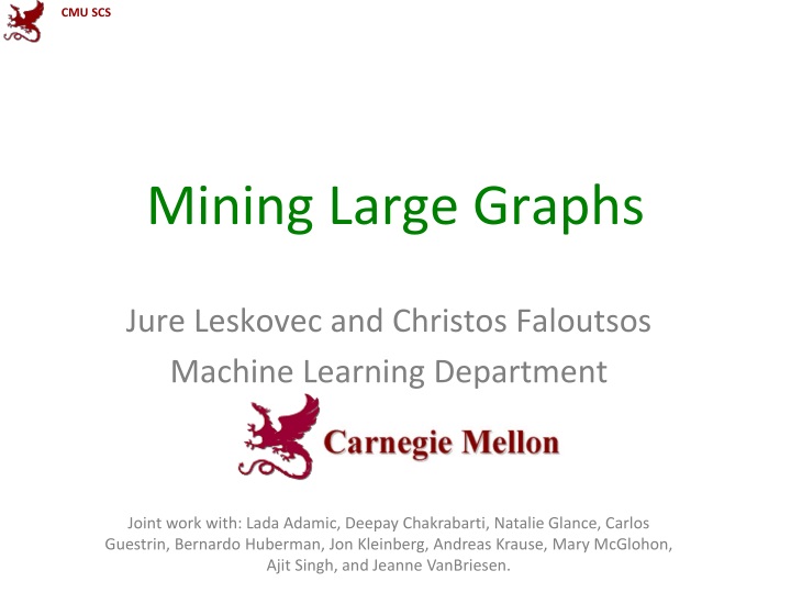 mining large graphs