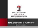 EmpCenter Time &amp; Attendance - slide 1