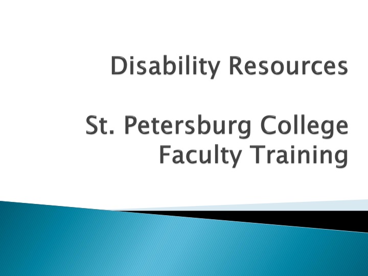 disability resources st petersburg college faculty training