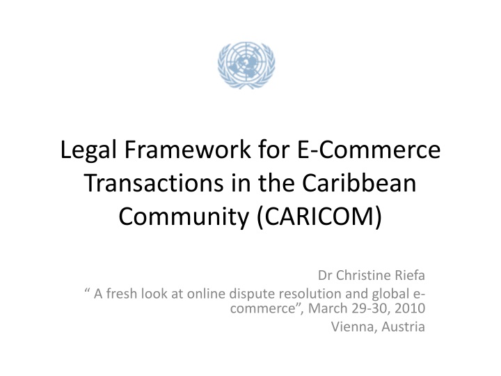 legal framework for e commerce transactions in the caribbean community caricom