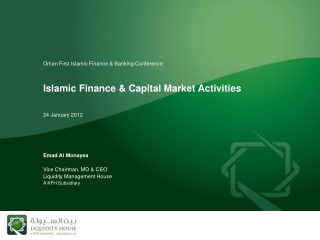 Islamic Finance &amp; Capital Market Activities