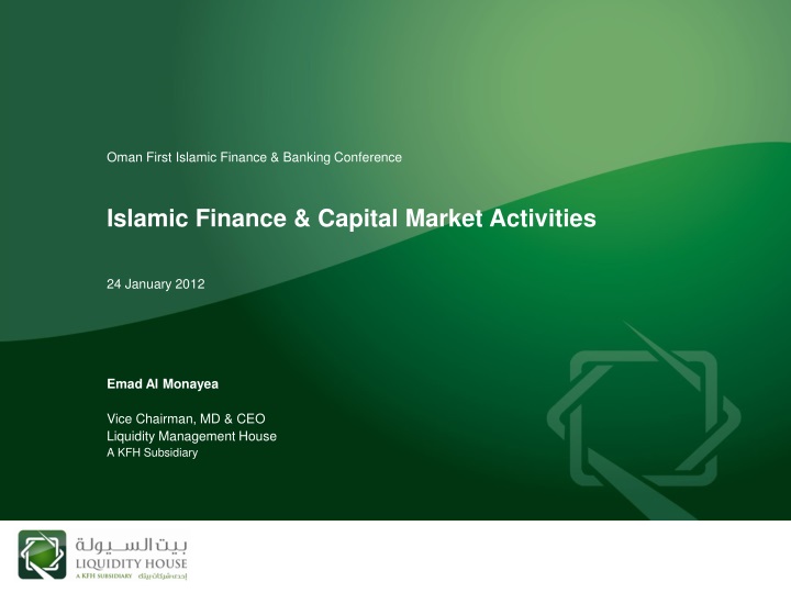 islamic finance capital market activities