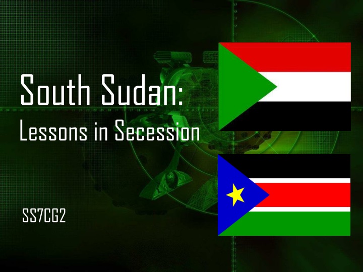 south sudan lessons in secession