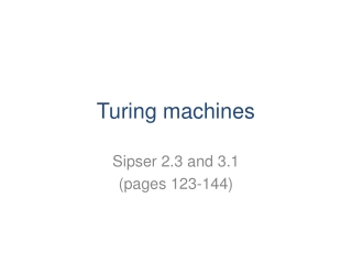 Turing machines