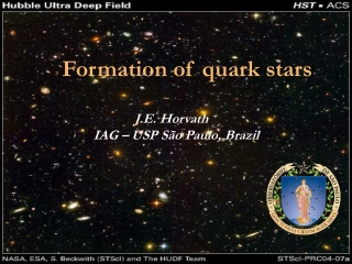 Formation of quark stars