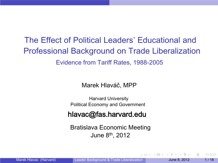 the effect of political leaders educational