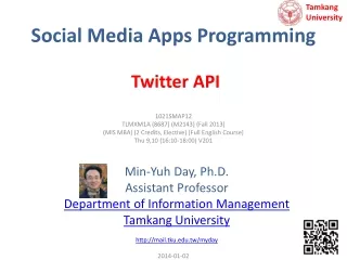 Social Media Apps Programming