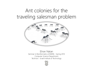 Ant colonies for the traveling salesman problem
