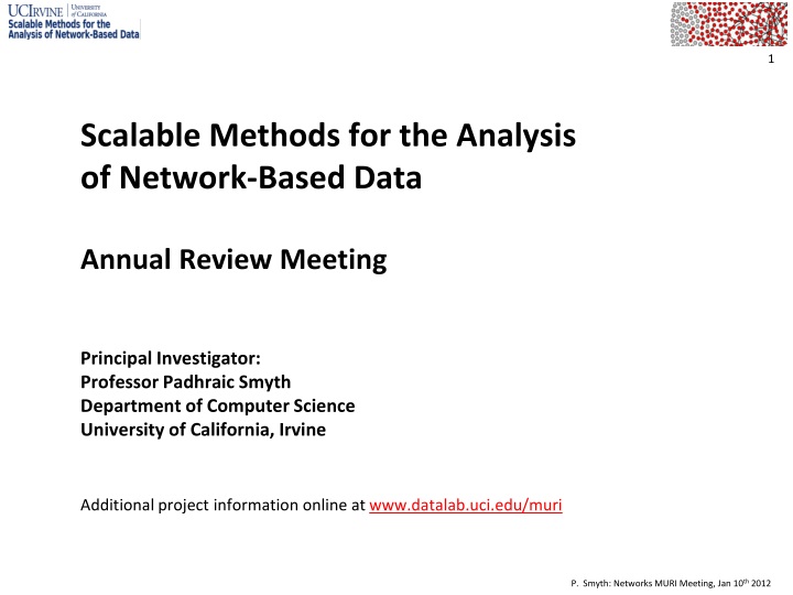 scalable methods for the analysis of network
