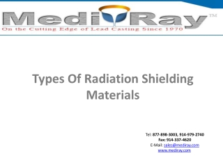 Medi-RayTM-Types of radiation shielding materials
