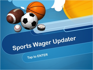 Sports Wager Updater
