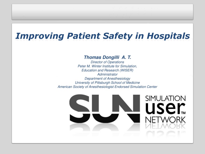 improving patient safety in hospitals