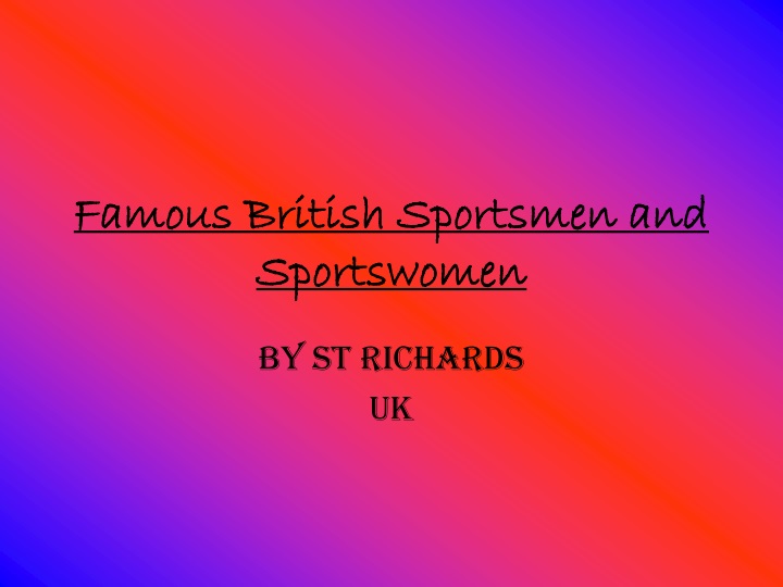 famous british sportsmen and sportswomen