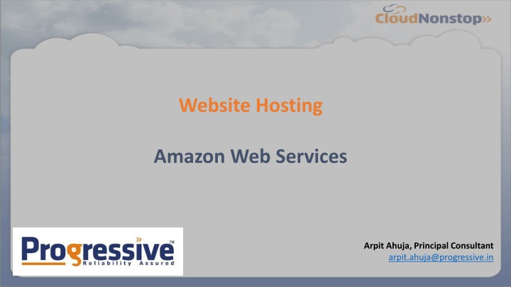 website hosting amazon web services