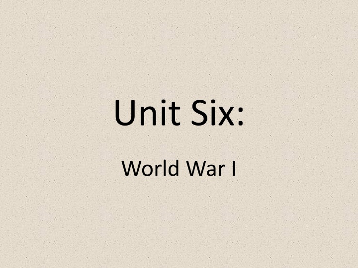 unit six