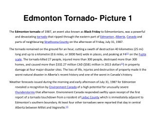 Edmonton Tornado - Picture 1