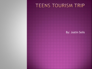 Teens Tourism trip