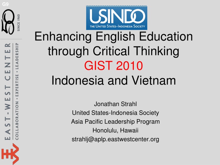 enhancing english education through critical thinking gist 2010 indonesia and vietnam