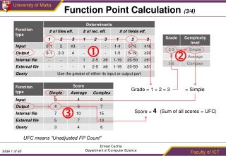 Function Point Calculation (3/4)