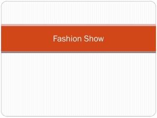 fashion show
