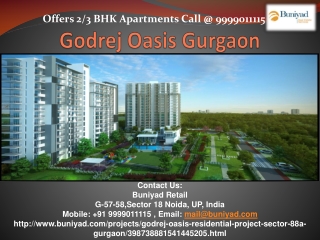 Affordable Houses in Godrej Oasis Gurgaon