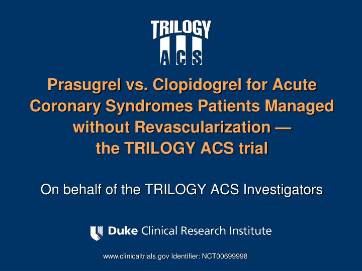 prasugrel vs clopidogrel for acute coronary