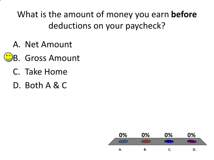 what is the amount of money you earn before deductions on your paycheck