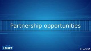 Partnership opportunities