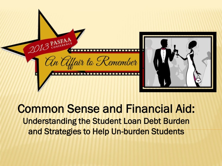 common sense and financial aid understanding