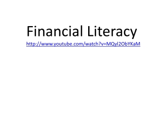 Financial Literacy youtube/watch?v=MQyl2ObYKaM