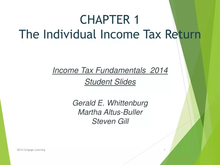 chapter 1 the individual income tax return