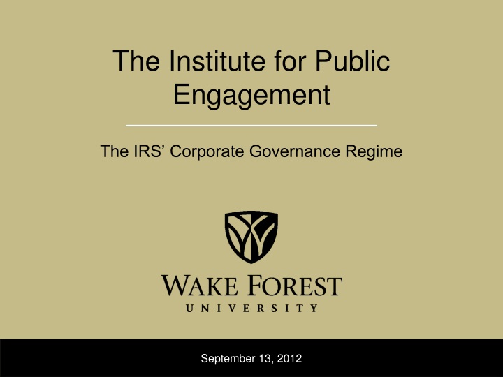 the institute for public engagement