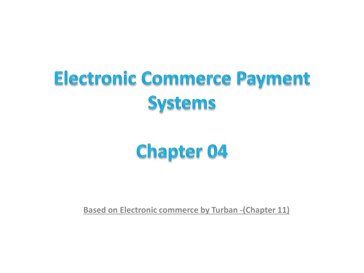 electronic commerce payment systems chapter 04
