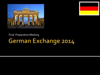 German Exchange 2014