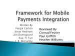 Framework for Mobile Payments Integration