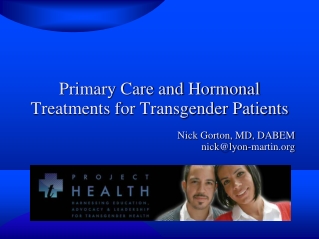Primary Care and Hormonal Treatments for Transgender Patients