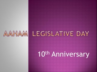 AAHAM Legislative Day