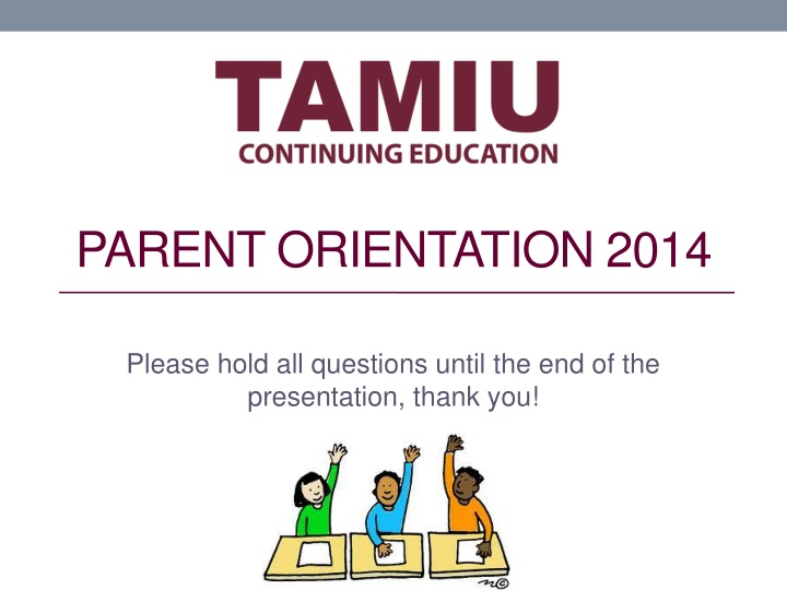 parent orientation 2014