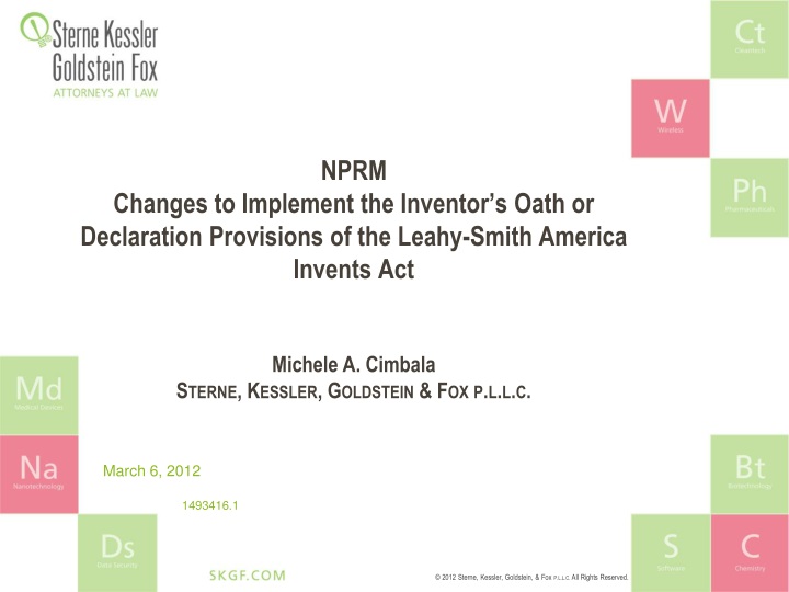 nprm changes to implement the inventor s oath