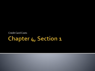 Chapter 4, Section 1