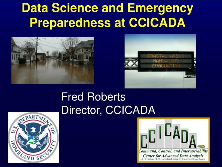 data science and emergency preparedness at ccicada