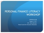 PERSONAL FINANCE LITERACY WORKSHOP - slide 1