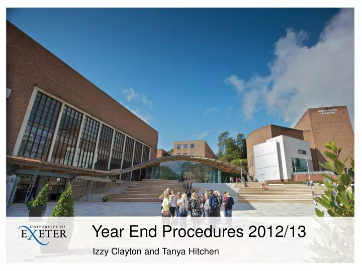 year end procedures 2012 13